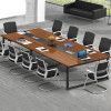 钜晟 办公桌现代板式4.0米钢架会议桌JS-ZAH05