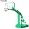 健伦(JEEANLEAN) 篮球架 成人标准户外 室内 移动篮球架 梯式凹箱篮球架 专业型：平箱绿色+钢化玻璃篮板+8KG双弹簧篮框