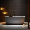 浴缸家用欧式亚克力大浴缸卫生间独立式浴盆浴池情侣 厚边1.55米 ≈1.2m