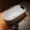 浴缸家用欧式亚克力大浴缸卫生间独立式浴盆浴池情侣 薄边 ≈1.2m