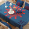 布艺棉麻餐桌布民族风布艺日式家用台布长方形茶几布圆形桌布_11 140*200cm(适用于餐桌) 红日