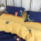 卡通可爱小恐龙儿童四件套全棉纯棉男孩三件套1.5米被套床上用品_3_1 1.2m(4英尺)床 远航家-米