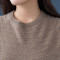 2018秋冬季新款女士毛衣套头山羊绒衫短款修身纯色针织打底衫_1 S 深驼