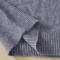 秋冬女式山羊绒衫纯色圆领条纹常规款羊绒衫加厚针织毛衣 XXL 藏青