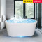 浴缸家用卫生间亚克力独立式小户型彩色水疗浴缸1.2-1.5米 黄色 ≈1.4m