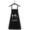 乐逸仕(LEYISHI)厨房防水防油时尚围裙男女成人罩衣厨师工作服_1 围裙黑色色加长加大+套袖