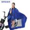 18新款时尚家居电动摩托车雨衣电瓶自行车单人雨披骑行男女加大加厚帽檐电车好品质 加厚带镜套紫色