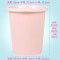 创意卫生间垃圾桶家用厕所厨房客厅大号带盖塑料欧式筒箱有盖纸篓_48 大号-红色