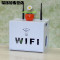 wifi收纳盒机顶盒路由器收纳盒安全透气电线插排插座多款多色多功能家用生活日用家庭整理用具_2 3层路由器套装-小号WIFI