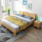 一米色彩 现代简约主卧全实木床北欧1.5米1.8米原木双人床卧室家具经济型 1.8M单床+2床头柜