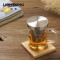 KAMJOVE/金灶 明尊 办公室个人杯玻璃杯花茶杯304不锈钢过滤耐热带盖泡茶杯 SG-04（380ML）