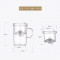 KAMJOVE/金灶 明尊 飘逸杯茶道杯耐热玻璃杯办公室创意个人杯泡茶杯过滤水杯泡茶壶 S’001