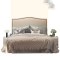 美式布艺床头定制床屏软包床头双人床头板简约单个床头宽铆钉床头 其他_B款1米5宽