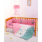 龙之涵 婴儿床上用品 婴儿床围套件十件套 纯棉新生儿宝宝被子双被芯 飞鸟漫舞65*120cm