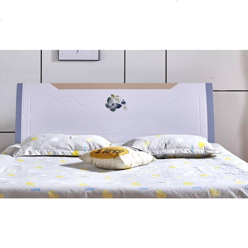 床头板简约现代床头靠背板双人床头1.5米1.8米经济型白色烤漆韩式 1800mm*2000mm_板式-881