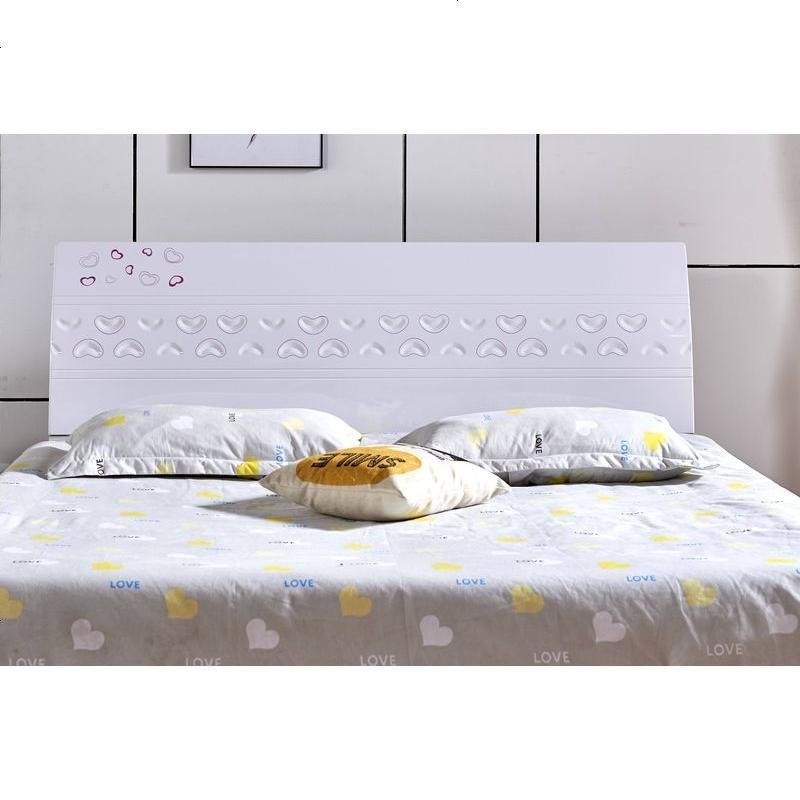床头板简约现代床头靠背板双人床头1.5米1.8米经济型白色烤漆韩式 1800mm*2000mm_板式-54