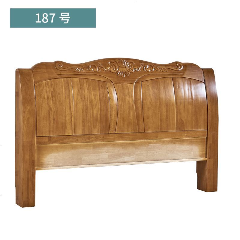 床头板实木现代简约欧式烤漆橡木床头靠背板1.5/1.8/2.0米白茬_374_375 1500mm*2000mm_187