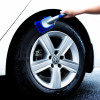 洗车轮毂刷长柄轮毂清洗工具不伤汽车子专用洗车拖把(a14)_蓝色短柄轮胎刷