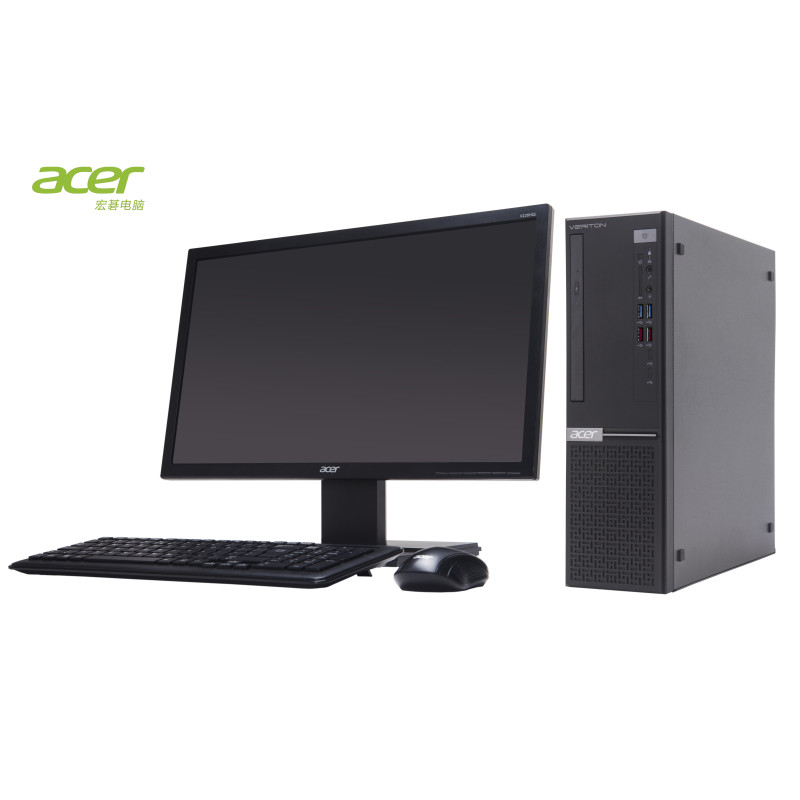 宏碁（acer）VeritonB450商用台式机（G5400 4G 1T DVDRW 2G独立显卡）