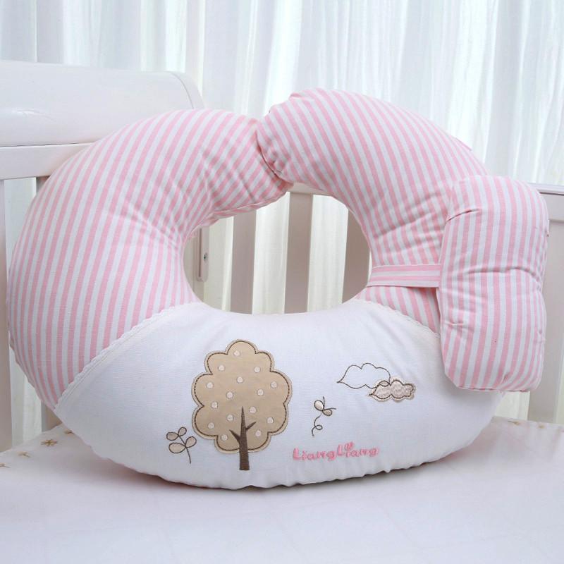 孕妇护腰哺乳枕（竹碳U形款） 粉色