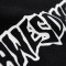 太平鸟男装夏新款黑白双色创意字母印花时尚宽松嘻哈潮流短袖T恤_1 黑色 XXL