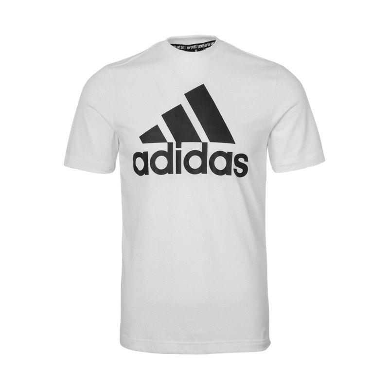 ADIDAS阿迪达斯 春季新款 男子logo印运动休闲T恤 跑步训练圆领短袖上衣 DT9929 DT9929白色 L