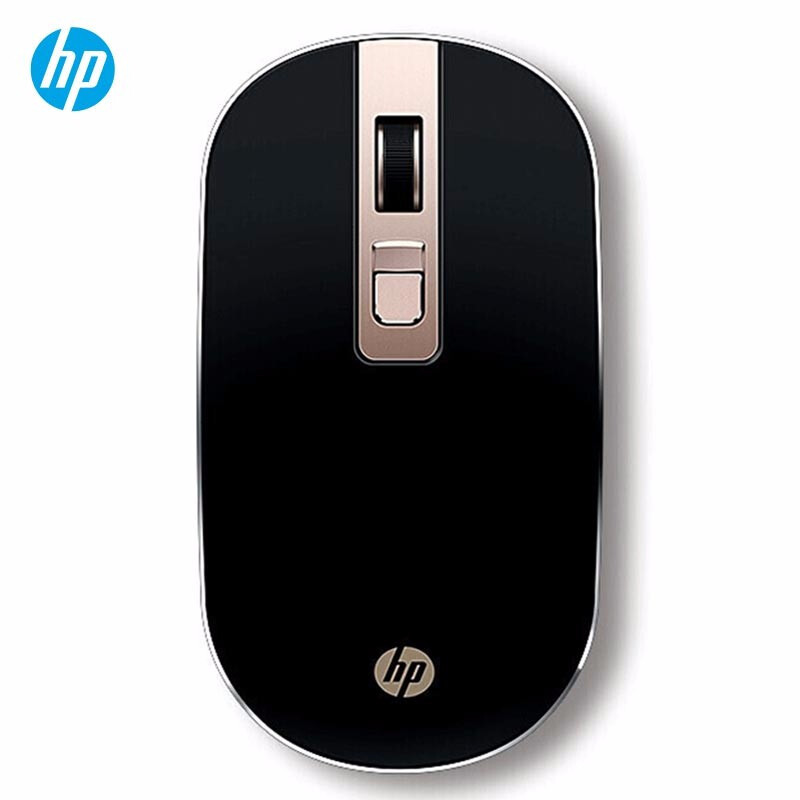 惠普（HP）无线鼠标s4000静音微声轻薄便携笔记本电脑办公鼠标 黑金色