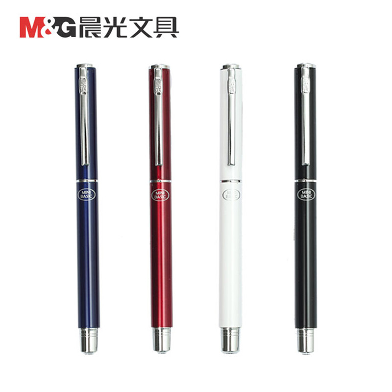 晨光（M&G）钢笔 AFP45701 钢笔中小学生用途 学生练字钢笔 金属钢笔 12支装.黑色 黑色