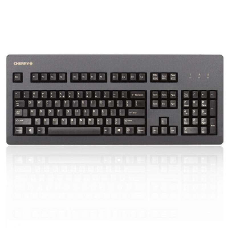 樱桃（Cherry）机械键盘G80-3000LSCEU-2 黑色青轴