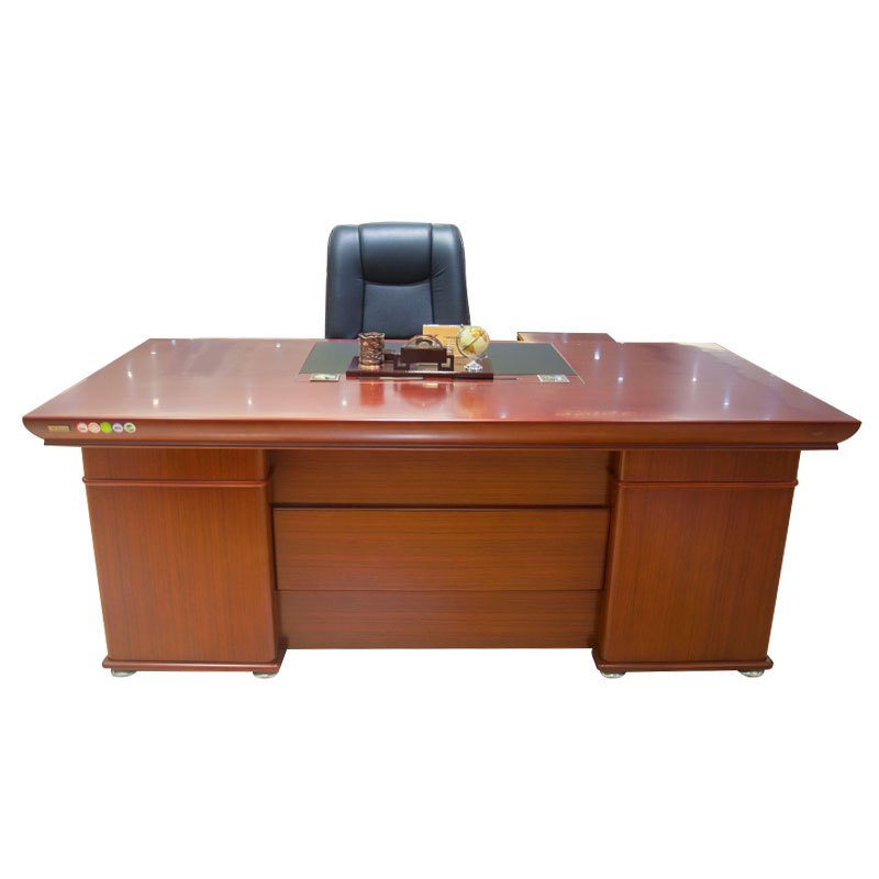 鸿业盛大FSD-9720办公家具中式办公桌电脑桌老板桌2000L*1000W*760H 棕色
