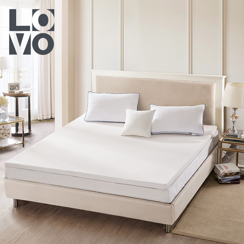 LOVO家纺罗莱生活出品床垫床褥子床护垫床品经典泰国乳胶按摩床垫双人1.5m1.8m床