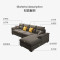 A家家具 沙发 DB1558 （科技布岩石灰）三人位+中位+右贵妃