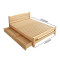 富和美(BNF)床实木床办公接待床实木床床108实木床（床垫 柜子选配） 1.5米双抽屉床