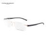PORSCHE DESIGN保时捷 光学近视眼镜架 男款PXP生物钢超轻商务眼镜框无框 P8344 55mm