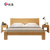钜晟 实木床1.5米办公接待床员工宿舍床+床垫+床头柜1个