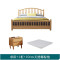 天惠子 床 实木床北欧现代简约 双人床1.8米1.5米大婚主卧床 1.5米单床+1柜+10cm天然椰棕垫