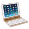 酷猫 iPad10.2保护套旋转带笔槽背光键盘 香槟金-10.2英寸