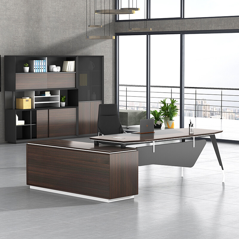 欧宝办公家具老板桌总裁桌现代简约大班台办公桌经理桌 1.8米