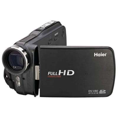 Haier 海尔 DV-V80  数码摄像机 (亚光黑)