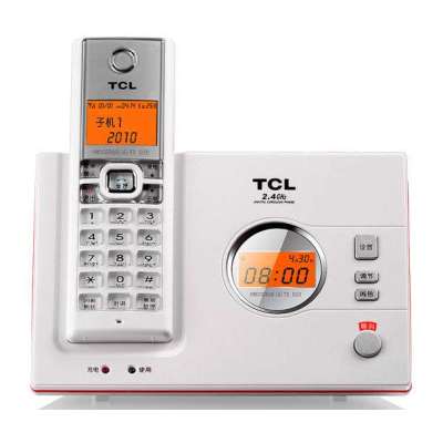 TCL HWDCD868(6)TS/D20 2.4G数字电话机(雅致白)(单无绳)