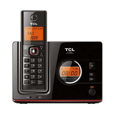 TCL HWDCD868(6)TSD20 2.4G数字电话机(蓝黑)(单无绳)