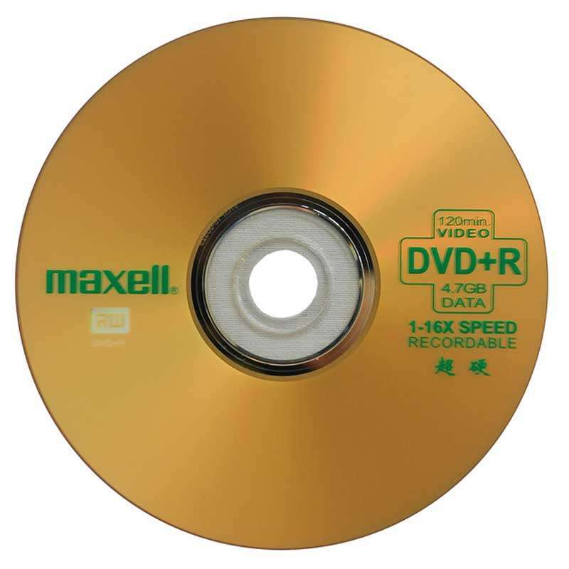 麦克赛尔(MAXELL)DVD+R 16X 1p 单片厚盒超