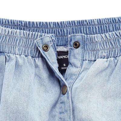 VANCL凡客诚品 简约洗水牛仔裙女款VJ014 浅