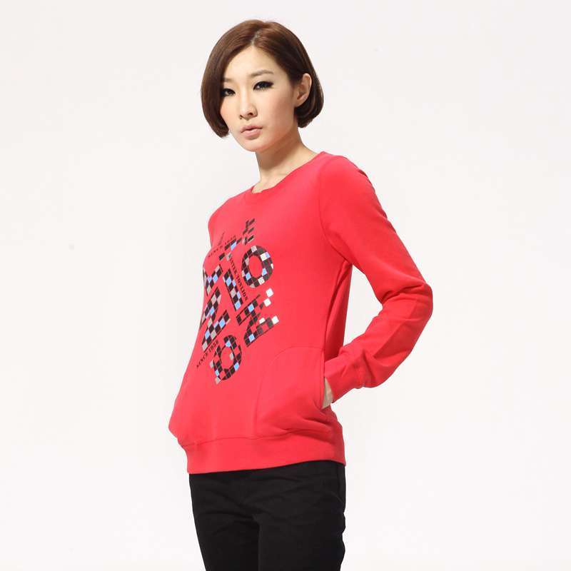 唐狮 女圆领套头卫衣11042103100741304(樱