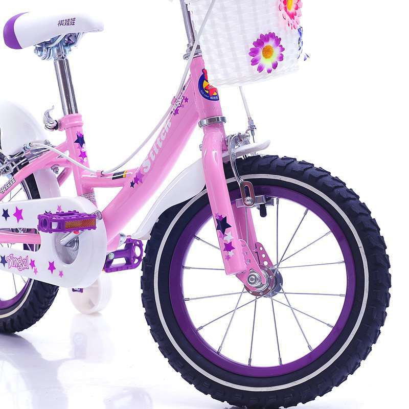 祺娃娃儿童自行车英国女孩-14 粉色