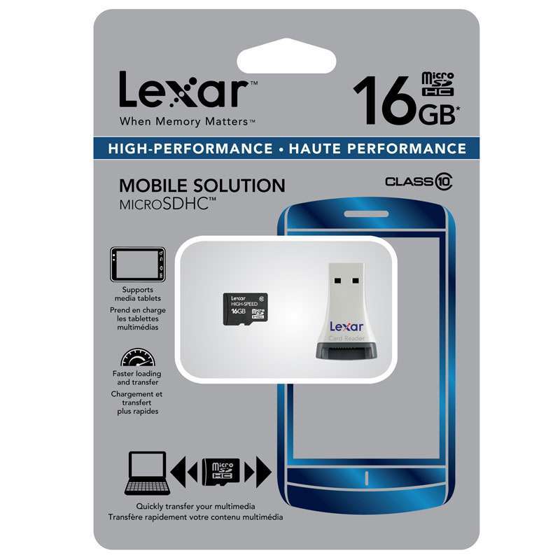 雷克沙(LEXAR) TF存储卡 16G(CLASS10) 读卡