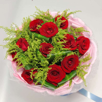 春舞枝 鲜花美丽邂逅 11枝卡罗拉红玫瑰
