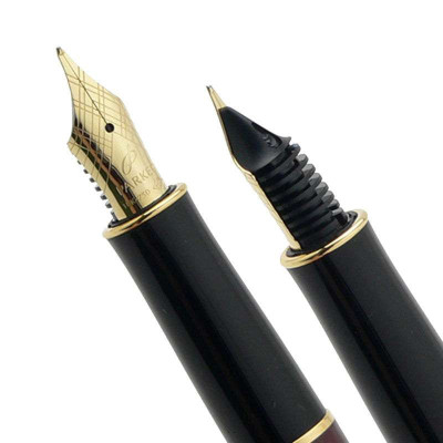 派克 卓尔福宝石红金夹 墨水笔(钢笔\/笔尖带福