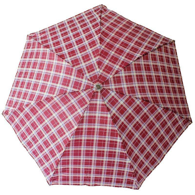 天堂339S格三折钢雨伞 大红【报价、价格、评