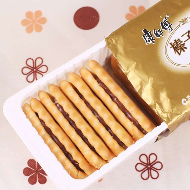 康师傅甜酥夹心饼干榛子巧克力味80g袋